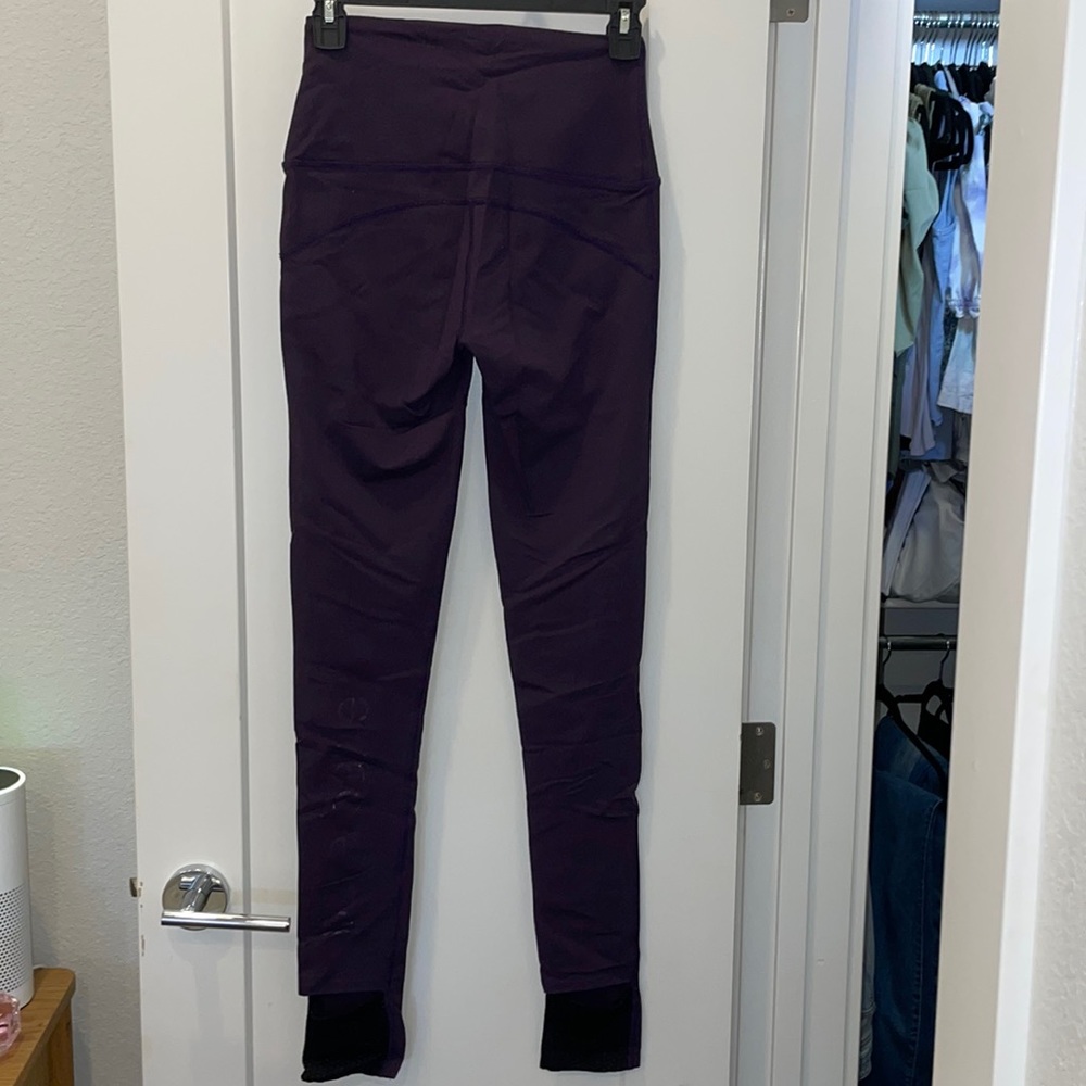 Purple Pure Barre Stirrup Leggings